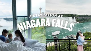 1night staycation in Niagara Falls with a baby Sheraton Fallsview Hotel  Relaxing travel vlog [upl. by Malynda]