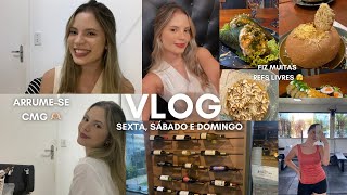 refeições livres saídas sushi treino greve na faculdade culto um fim de semana comigo  vlog [upl. by Lletnahs]