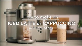 How to make an Iced Latte or Cappuccino in 3 Easy Steps [upl. by Enner204]