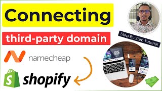 Connect your third party Domain to Shopify ✅ Namecheap with Shopify [upl. by Hewart]