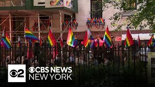 Stonewall Inn commemorates start of Pride Month 2024 [upl. by Eneleahcim]