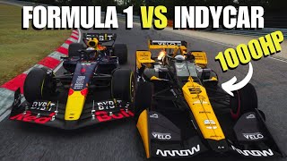 Can an Unrestricted Indycar BEAT a Formula 1 Car [upl. by Schriever]