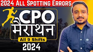 SSC CPO 2024 MARATHON  2024 All Spotting Errors  ENGLISH GURU  DEEPAK GOYAL SIR [upl. by Hoskinson53]