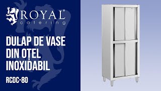 Dulap de vase din oțel inoxidabil Royal Catering RCDC80  Prezentarea produsului 10012593 [upl. by Aihn]