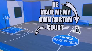 HE MADE ME A CUSTOM COURT  Rec Room VR Basketball Gameplay [upl. by Aehtela535]