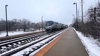 Amtrak’s California Zephyr Metra Belmont station 162024 [upl. by Craddock]