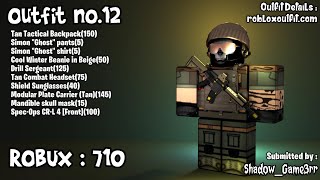 20 MILITARY ROBLOX OUTFITS [upl. by Aleirbag378]