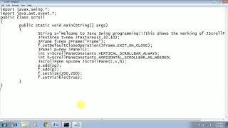 JAVA JSCROLLPANE EXAMPLE amp THEORY [upl. by Yerag]