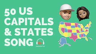 50 US Capitals and States Rap Song  Sing Learn Memorize Lyrics To Americas Geography Fast [upl. by Mervin58]