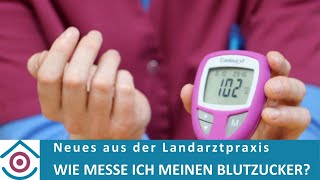 Diabetes Wie messe ich meinen Blutzucker [upl. by Ecile922]