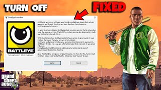 How to Disable Battle Eye Launcher For GTA5  Fix Run your Game Through Rockstar Launcher [upl. by Ingaborg]