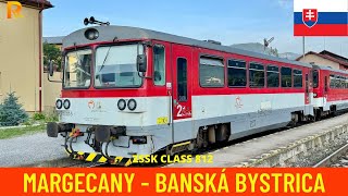 Cab Ride Margecany  Červená Skala  Banská Bystrica Slovakia train drivers view 4K [upl. by Aramal604]