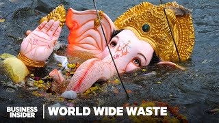 How Indians Handle Millions Of Tons Of Temple Offerings  World Wide Waste [upl. by Nyleda]