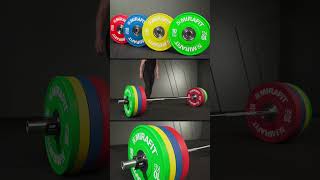 Mirafit Narrow Coloured Bumper Plates gymequipment [upl. by Rosenkranz]