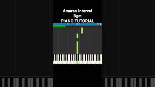 Amaran Interval Bgm Piano Tutorial [upl. by Griseldis]