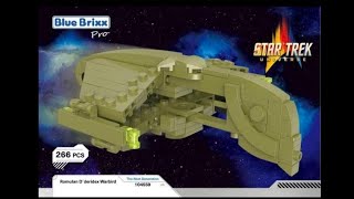 BlueBrixx 104559 Star Trek Romulan Dderidex Warbird Unboxing [upl. by Corydon]