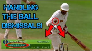 Top 10  Handling the ball dismissals in cricket [upl. by Aiykan309]