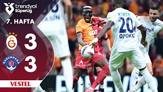 Vestel  Galatasaray 33 Kasımpaşa  HighlightsÖzet  Trendyol Süper Lig  202425 [upl. by Ahsinna]