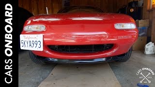 MIATA RS STYLE FRONT LIP INSTALL PROJECT MIATA EP011 [upl. by Hale]