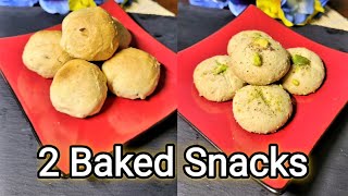 2 Baked Snacks recipe  Jeera Biscuit amp Naankhatai [upl. by Ahsilrac]