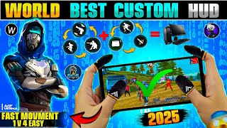 2025 New Top 3 Best 3 Finger Custom Hud Free Fire⚡ MOVMENTHEADSHOT  2 Finger Custom Hud  Part7 [upl. by Otnas]