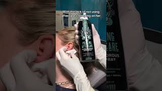 Avoid piercing bumps with Base Laboratories Piercing Aftercare Spray for a safer healing process [upl. by Novat]