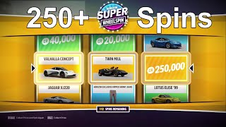 Forza Horizon 5 Super Wheelspin Opening 100 Super Wheelspins and 150 Wheelspins [upl. by Suoicul261]