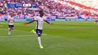 🤯Bukayo Sakas magical goal that saved England against Switzerland [upl. by Orrin977]