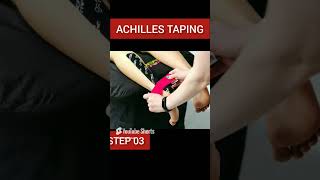 Achilles Tendon Taping kinesiotaping [upl. by Bouldon495]