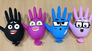 Making Slime With Funny Gloves Cute Doodles  Satisfying Slime Videos  Mickey Slime [upl. by Halladba]