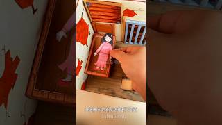 A Story of Survival girl 😭  mini wood toywoodworking art skillwood hand crafts shorts [upl. by Divine]