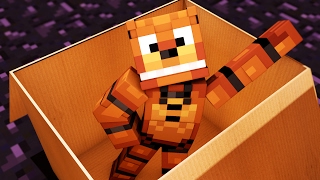 I MAILED MYSELF IN A BOX TO FREDDYS PIZZERIA WE GET TRAPPED In Minecraft [upl. by Marcus]