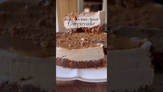 The ultimate vegan Biscoff cheesecake veganrecipes vegancheesecake biscoffcheesecake vegan n [upl. by Gaby]