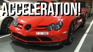 Merc SLR McLaren 722s  Start up amp Acceleration [upl. by Dorolisa]