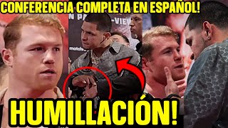 CANELO y BERLANGA casi A LOS GOLPES EN CONFERENCIA y CANELO DEFIENDE A PLANT en ESPAÑOL COMPLETO [upl. by Iffar]