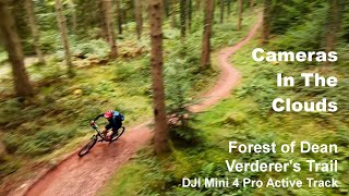 Forest of Dean Verderers Trail DJI Mini 4 Active Track whilst mountain biking [upl. by Pardoes]