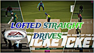 Which Game Has Best Lofted Straight Drive  EA 2007 vs Cricket19 vs Cricket22  Cricket Games [upl. by Aisa867]