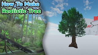 How To Make Realistic Tree Tutorial  Obby Creator [upl. by Eriha255]