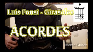 Luis Fonsi  Girasoles  GUITARRA ACORDES Tutorial Cover [upl. by Eidnew425]