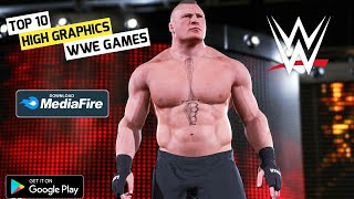 Top 10 High Graphics WWE Games To Play In Android 2023 Best Realistic WWE PSP Games For Android [upl. by Chere]