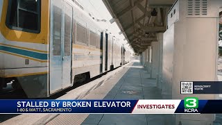 Disabled riders had no elevators at Sacramento light rail station for months [upl. by Manny844]