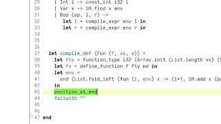 Arithmetic Compiler in OCaml with LLVM Bindings [upl. by Legnaleugim425]