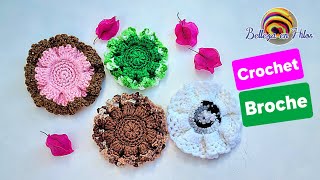 Decora Tu Ropa con Broches a Crochet Crochet crocheting howtocrochet crochetlove diycraft [upl. by Hilarius977]