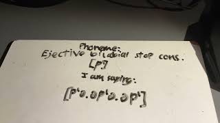 pʼ ejective bilabial stop consonant [upl. by Letsou]