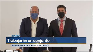 Samuel García y Enrique Alfaro trabajarán en conjunto en nuevo pacto fiscal y policía metropolitana [upl. by Moorefield131]