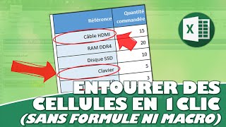 Comment entourer automatiquement cellules non conformes Excel sans MF conditionnelle ni formule [upl. by Robbie]