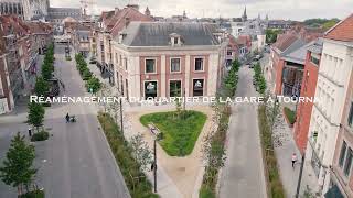 Une rue redevenue Royale  Réaménagement du quartier de la gare à Tournai [upl. by Hterag]