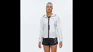 ADIDAS Terrex Xperior Light Windweave Windbreaker Jacket Hooded Shiny White Women  IN2910 [upl. by Names]