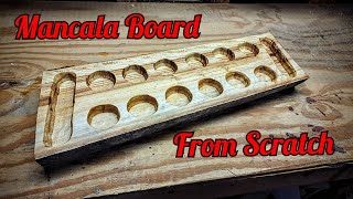 Making a Mancala Board without Gouges [upl. by Suzann]