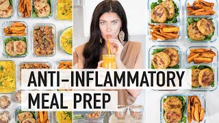 5 DAY ANTIINFLAMMATORY MEAL PREP  AntiInflammatory Foods to Reduce Bloating amp Inflammation [upl. by Zebapda]